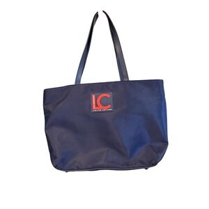 Lola Casademunt Navy Nylon Tote Bag Limited Edition Red LC Logo